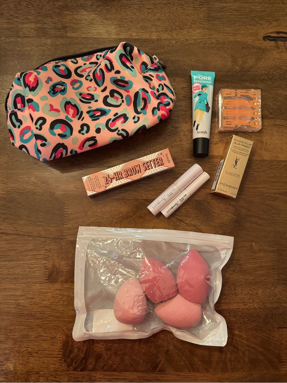 Make Up Bundle: YSL, Benefit, Ulta + Clinique Makeup Bag & Beauty Sponges